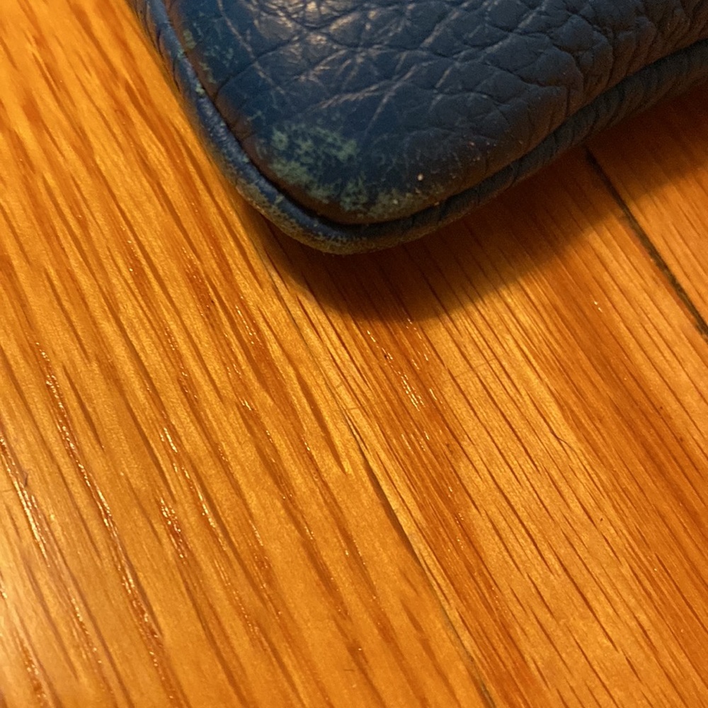 Cole Haan blue leather tote bag ๐ with tan CH lining. - Picture 6 of 8
